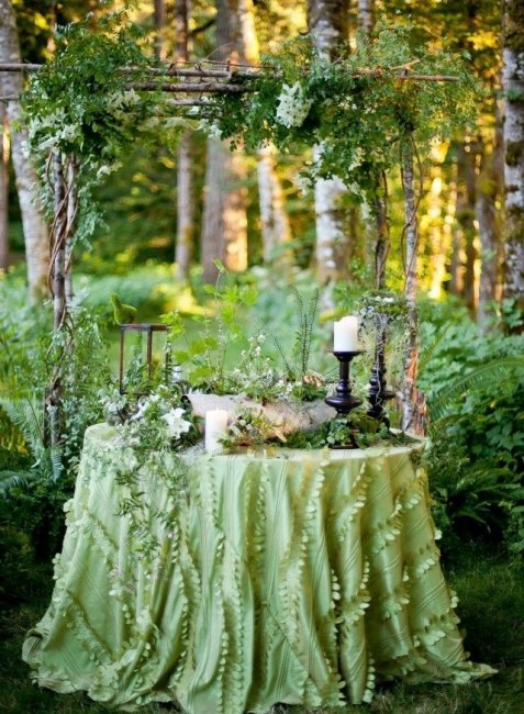 Декор лесной свадьбы