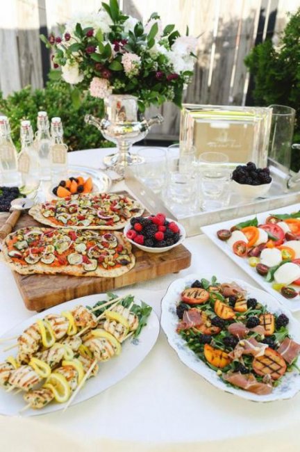 Блюда итальянской кухни для свадебного стола