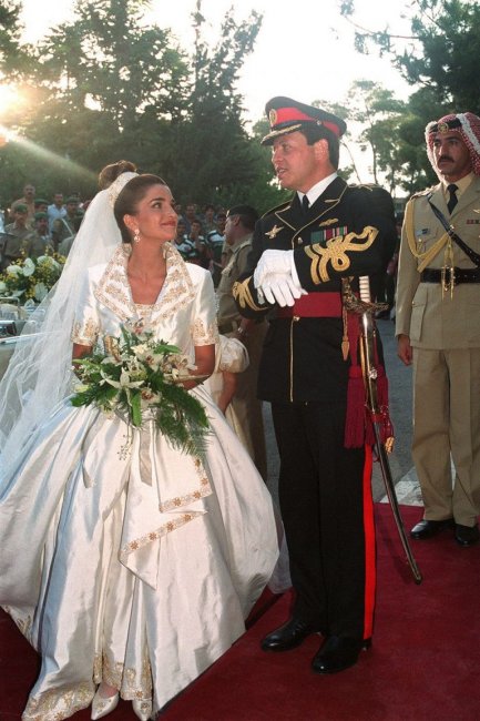 Свадебное платье королевы Иордании Рании