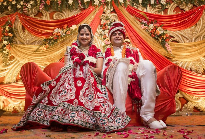 Индийский национальный свадебный наряд