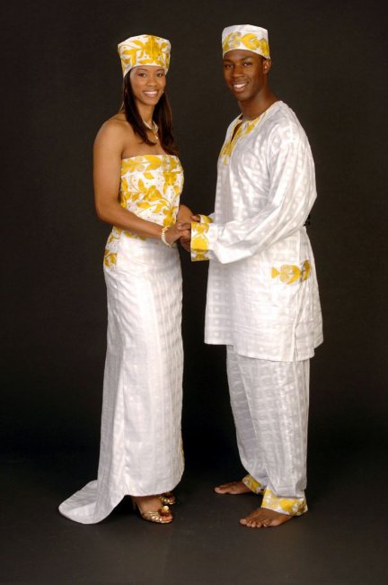 Свадебный образ жениха и невесты Нигерии