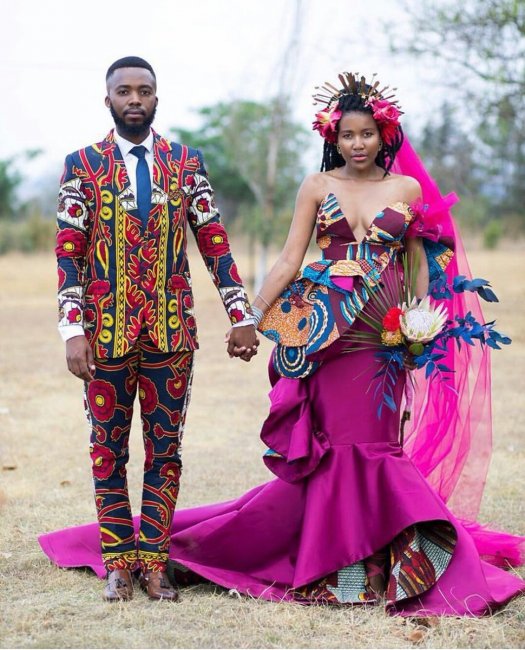Необычный свадебный наряд африканских племен