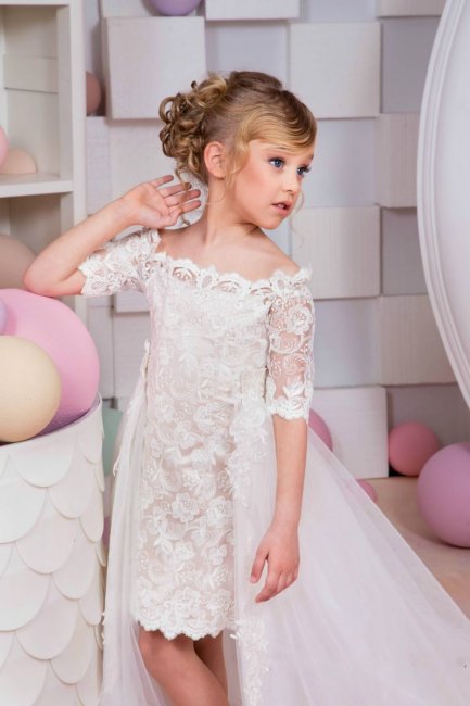 Из свадебного платья можно сшить детское платье