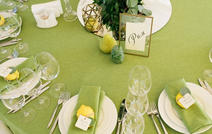 Модный зеленый оттенок для свадьбы